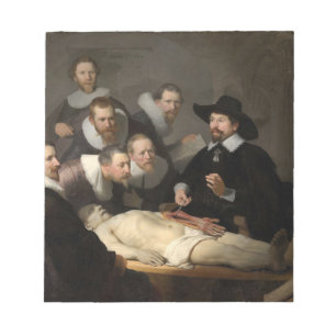 Anatomy Lesson Dr Nicolaes Tulp Rembrandt Notepad