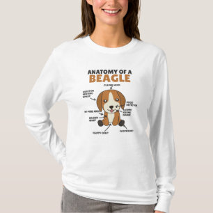 Anatomy Of A Beagle Cute Dogs Puppy T-Shirt
