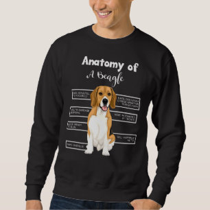 Anatomy Of A Beagle  Dog Sweatshirt