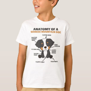 Anatomy Of A Bernese Mountain Dog Cute Dogs Puppy T-Shirt
