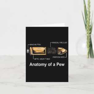 Anatomy Of A Bullet Gift Hunting Lover Gift Card