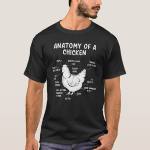 Anatomy Of A Chicken Vintage Country Farm Chicken T-Shirt