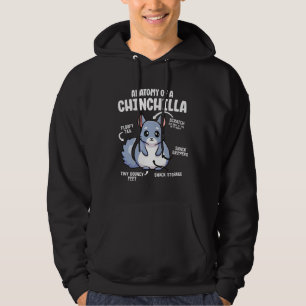 Anatomy Of A Chinchilla Animals  Educational Men W Hoodie