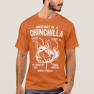Anatomy Of A Chinchilla Chinchillas T-Shirt