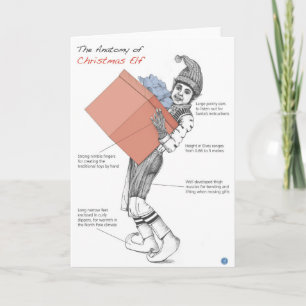 Anatomy of a Christmas Elf Holiday Card