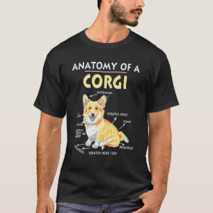 Anatomy Of A Corgi Dog T-Shirt