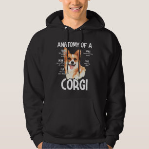 Anatomy Of A Corgi For Dog Lovers Hoodie