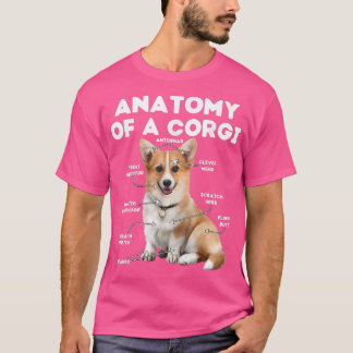 Anatomy of a CorgiFunny Corgi Dog Lover Tee 