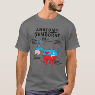 Anatomy Of A Democrat Stupid Socialist AntiLiberal T-Shirt