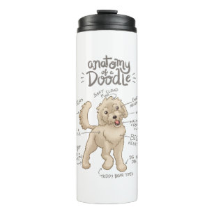 Anatomy of a Doodle Dog Thermal Tumbler