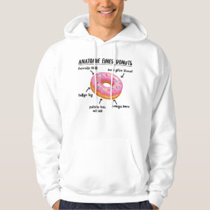 Anatomy Of A Doughnut Sweet Delicious Doughnut Hoodie