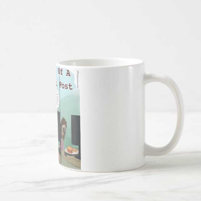 Anatomy Of A facebook Post Funny Coffee Mug (Right)