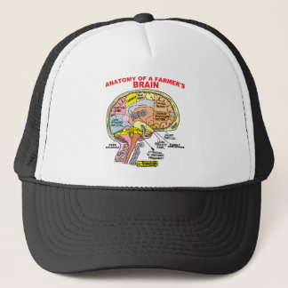 ANATOMY OF A FARMER'S BRAIN TRUCKER HAT