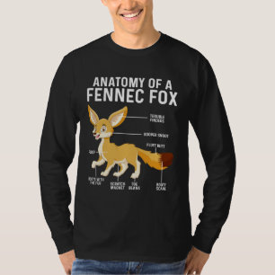 Anatomy Of A Fennec Fox  Fennec Foxes T-Shirt