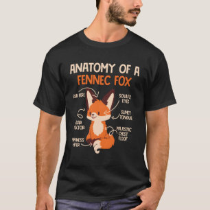 Anatomy Of A Fennec Fox Fox Fennec Foxes T-Shirt