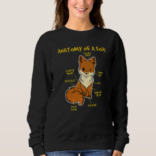 Anatomy Of A Fox Cute Animal Furry Sweatshirt