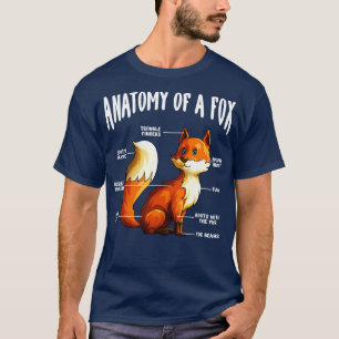 Anatomy of A Fox Funny Foxes Lover Cute Animal Gif T-Shirt