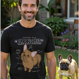 Anatomy of a Frenchie - Hilarious French Bulldog T-Shirt