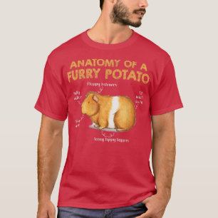 Anatomy Of A Furry Potato Guinea Pig Lover Gifts T T-Shirt