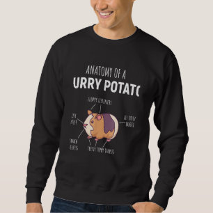 Anatomy Of A Furry Potato Guinea Pig Rodent Sweatshirt