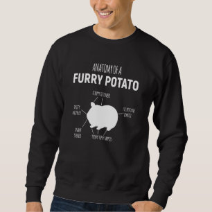 Anatomy Of A Furry Potato Guinea Pig Sweatshirt