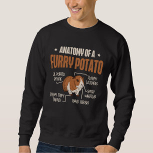 Anatomy Of A Furry Potato Guinea Pig Sweatshirt