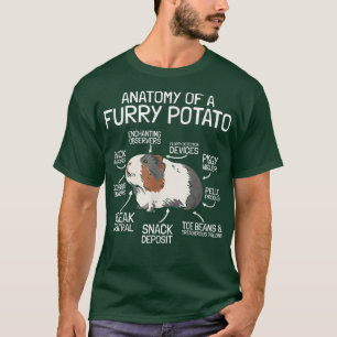 Anatomy Of A Furry Potato Guinea Pig T-Shirt