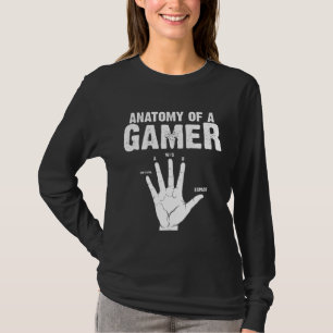 Anatomy of A Gamer Gaming  mens Boys Gamer T-Shirt