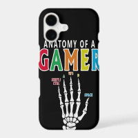 Anatomy Of A Gamer Skeleton Hand Funny Case 