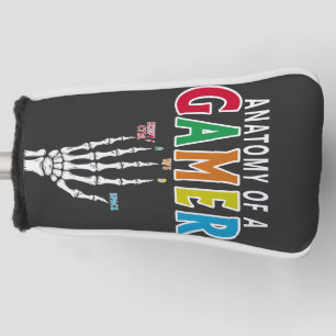 Anatomy Of A Gamer Skeleton Hand Funny Head Cover
