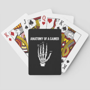 Anatomy Of A Gamer Skeleton Hand Playing Cards