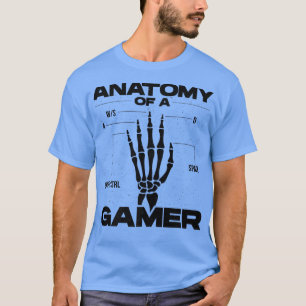 Anatomy Of A Gamer Video Game Player Gaming Pc Con T-Shirt