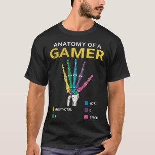 Anatomy Of A Gamer Video Games Lover T-Shirt