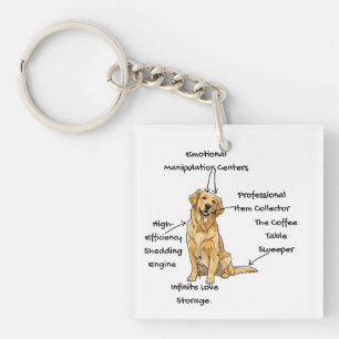 Anatomy of a Golden Retriever - Funny Dog Mom/Dad  Key Ring