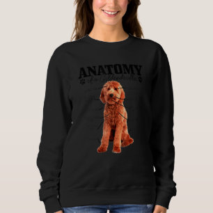 Anatomy Of A Goldendoodle Cute Dog Doodle Mum Dad Sweatshirt