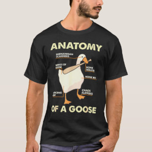Anatomy Of A Goose Animal Goose Honk T-Shirt