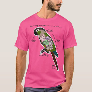 Anatomy of a Green Cheek Conure T-Shirt