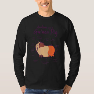 Anatomy Of A Guinea Pig Graphic Owner Pet Cavy Ani T-Shirt