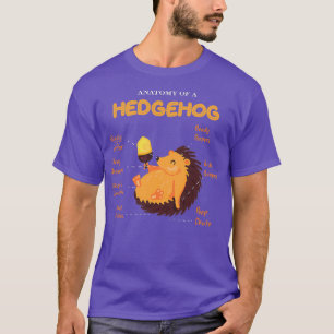 Anatomy Of A Hedgehog Cute Animal T-Shirt