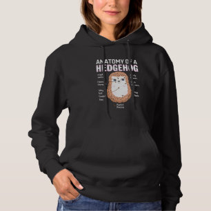 Anatomy Of A Hedgehog Hedgie Girl Pet Women Hoodie