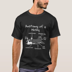 Anatomy Of A Husky Funny Dog Gift Premium T-Shirt