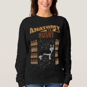 Anatomy Of A Husky Funny Husky Sweatshirt