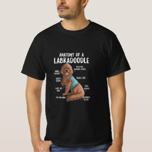 Anatomy Of A Labradoodle Labrador Retriever  T-Shirt