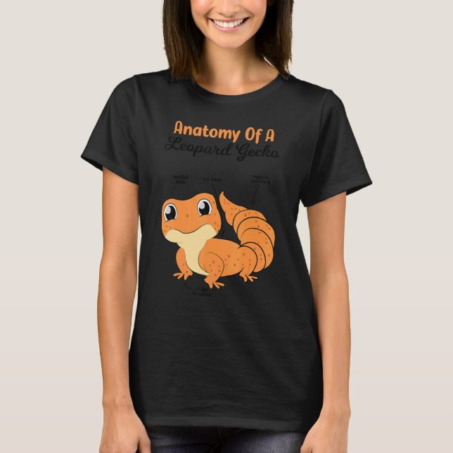 Anatomy Of A Leopard Gecko Lizard T-Shirt (Front)
