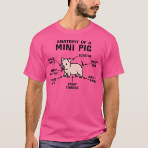 Anatomy Of A Mini Pig Pet Premium167 T-Shirt