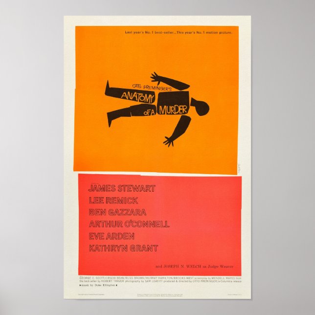 Anatomy of a Murder - Movie Vintage Poster (Front)