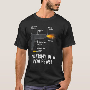 Anatomy of A Pew Pewer Ammo Gun Amendment Meme Lov T-Shirt