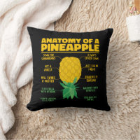 Anatomy Of A Pineapple Funny Pineapple Lovers Cool