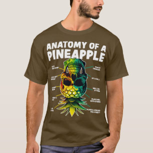 Anatomy of a Pineapple Upside Down Pineapple Swing T-Shirt