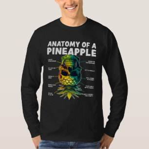 Anatomy of a Pineapple Upside Down Pineapple Swing T-Shirt